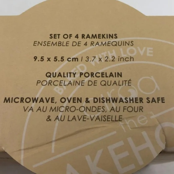 CIROA THE BAKEHOUSE SET OF 4 RAMEKINS, MUSHROOM MOTIF, NIB - Picture 8 of 8